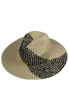 MARCUS ADLER TWO-TONE STRAW PANAMA HAT