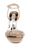 BADGLEY MISCHKA BADGLEY MISCHKA RIDER EMBELLISHED ANKLE STRAP SANDAL