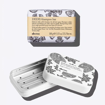 Davines Dede Shampoo Bar And Case Set In Gray