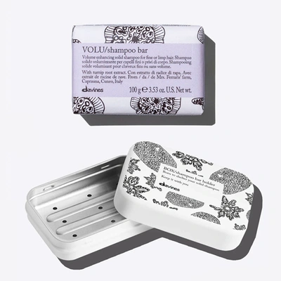 Davines Volu Shampoo Bar And Case Set