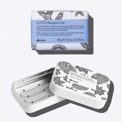 Davines Love Shampoo Bar And Case Set In Gray