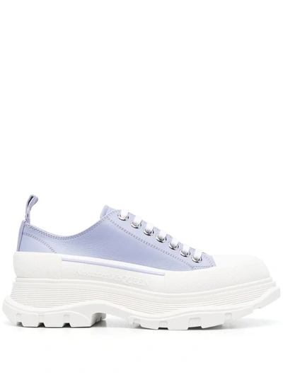 Alexander Mcqueen Tread Slick Chunky Trainers In Purple