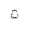 Gucci Shark Jawbone Tie Pin Silver In Metallic