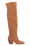 MICHAEL MICHAEL KORS MICHAEL MICHAEL KORS HARLOW SUEDE KNEE HIGH BOOTS