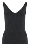 P.a.r.o.s.h P. A.r. O.s. H. Woman Top Charcoal Size S Virgin Wool In Grey