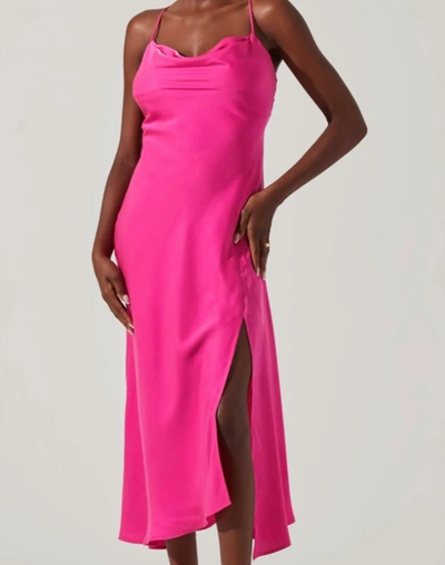 Astr The Label Gaia Cowl Dress In Pink
