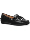 Michael Michael Kors Sutton Moc Womens Leather Slip On Moccasins In Black