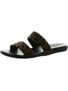 Aerosoles Clovis Womens Metallic Slip On Pool Slides In Multi