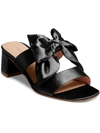 Jack Rogers Heidi Mid Womens Satin Open Toe Slide In Black