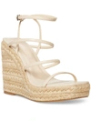 MADDEN GIRL HILLARIE WOMENS WEDGE STRAPPY ESPADRILLES