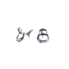 Gucci Shark Jawbone Cufflinks Silver