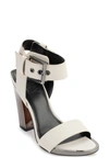 Dkny Terah Block Heel Ankle Strap Sandal In Egg Nog