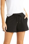 Pj Salvage Drawstring Organic Cotton Pajama Shorts In Black