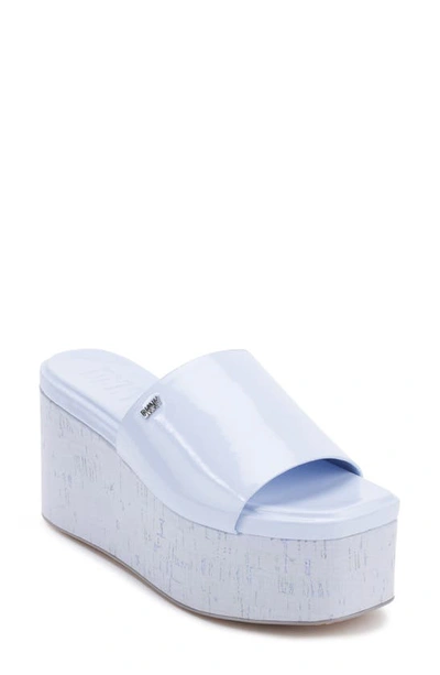 Dkny Adalira Platform Slide Sandal In Purple