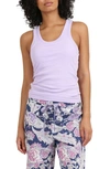 Shop Papinelle Ribbed Shelf Bra Tank In Wisteria