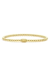 Lagos Signature Caviar Beaded Stretch Bracelet In Gold