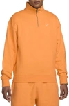 NIKE SOLO SWOOSH OVERSIZE QUARTER ZIP SWEATSHIRT