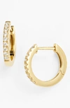 BONY LEVY DIAMOND HOOP EARRINGS