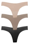 EBY ASSORTED 3-PACK THONGS