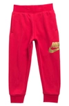 Nike Kids' Logo Fleece Sweatpants In University Red