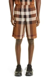 BURBERRY ARCHIVE CHECK MESH JERSEY SHORTS