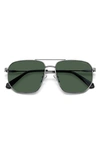 POLAROID 59MM POLARIZED RECTANGULAR SUNGLASSES