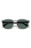 POLAROID 55MM POLARIZED RECTANGULAR SUNGLASSES