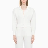 Art Essay White Knitted Cardigan White Knitted Cardigan