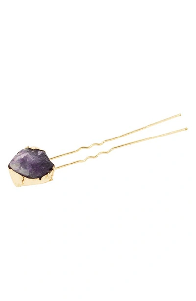 L Erickson Elysian Chignon Pin In Amethyst