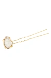 L Erickson Elysian Chignon Pin In Moonstone