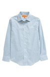 TALLIA KIDS' PLAID COTTON BLEND DRESS SHIRT