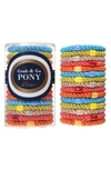 L Erickson Grab & Go 15-pack Braided Ponytail Holders In Beach