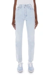 Mother The Thrasher Skimp High Waist Straight Leg Jeans In I Do Declare