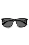 POLAROID 55MM POLARIZED RECTANGULAR SUNGLASSES