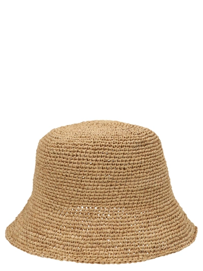 Ibeliv Andao Raffia Tea Hat In Beige