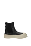 Marni Chelsea Boot Pablo In Black Leather In Black