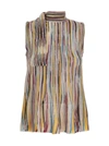 Missoni Bow Striped Top Tops Multicolor
