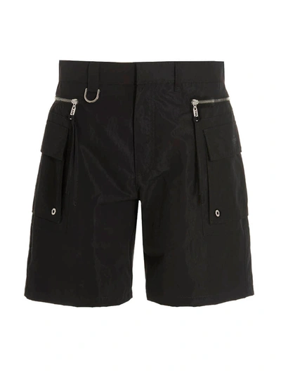 Fendi Cargo Bermuda Shorts In Black