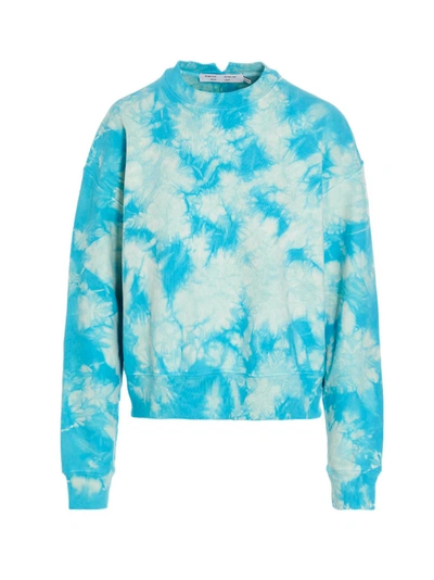 Proenza Schouler White Label Crystal Sweatshirt Light Blue