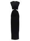 NENSI DOJAKA CUT-OUT LONG DRESS DRESSES BLACK