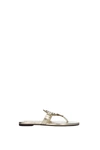 Tory Burch Miller Soft Metallic Leather Sandals
