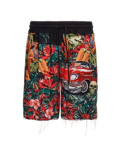 Mauna Kea Hawaiian Bermuda Shorts In Multicolor