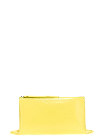 Jil Sander Impero Clutch Yellow