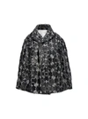 COMME DES GARÇONS LACE LASER JACKET CASUAL JACKETS, PARKA WHITE/BLACK