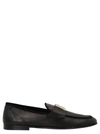 Dolce & Gabbana Dolce&gabbana Black Moccasin With Logo Plaque