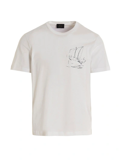 Brioni Printed T-shirt White