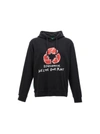 DSQUARED2 RECYCLED LEAF SWEATSHIRT BLACK