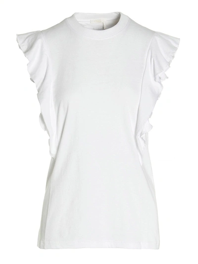 CHLOÉ RUFFLED T-SHIRT