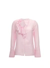 VICTORIA BECKHAM RUFFLES BLOAT SHIRT, BLOUSE PINK