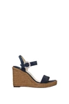 Jimmy Choo Sandals Mirabelle Suede Blue Blue Navy